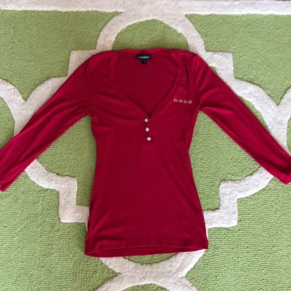 bebe Tops - Bebe V Neck Top